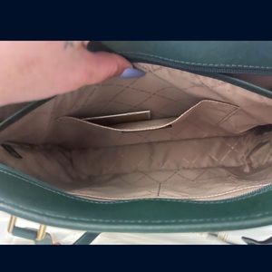Brand new Michael Khor tote purse in emerald green. Large size
